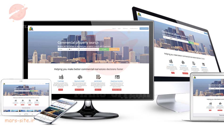 طراحی سایت حرفه ای برای مشاورین املاک